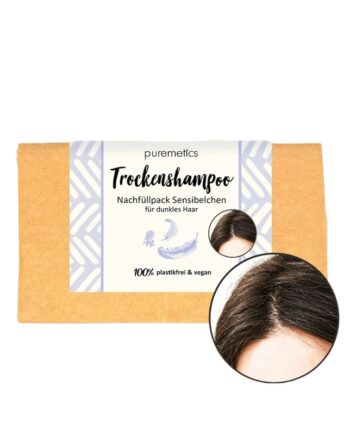 Puremetics Refill Tørshampoo Til Mørkt Hår Duftfri - Puremetics Shampoo  - 4251844902272