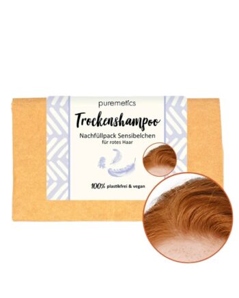 Puremetics Refill Tørshampoo Til Rødt Hår Duftfri - Puremetics Shampoo  - 4251844902296