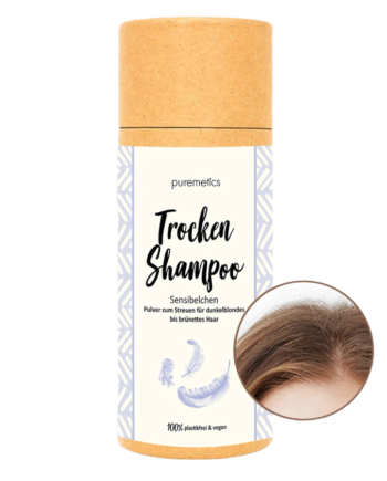 Puremetics Tørshampoo Til Mørkeblondt & Brunt Hår Duftfri - Puremetics Shampoo  - 4251844902241