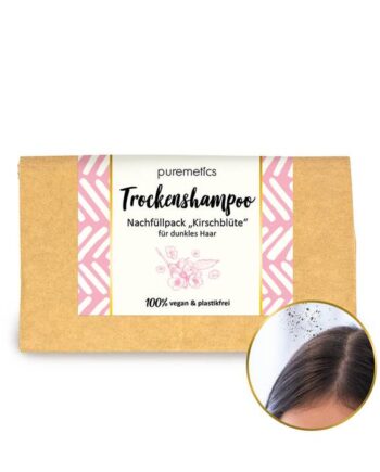 Puremetics Refill Tørshampoo Kirsebærblomst Til Mørkt Hår - Puremetics Shampoo  - 4260519422564