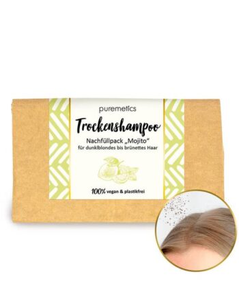 Puremetics Refill Tørshampoo Mojito Til Brunt & Mørkeblondt Hår - Puremetics Shampoo  - 4260519422557