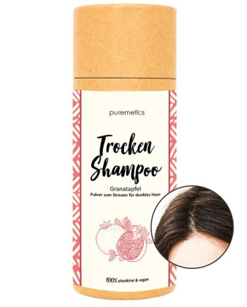 Puremetics Tørshampoo Til Mørkt Hår Med Duft Granatæble - Puremetics Shampoo  - 4251844902203