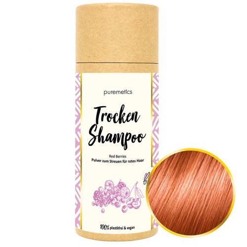Puremetics Tørshampoo Til Rødt Hår Med Duft Røde Bær - Puremetics Shampoo - 4260519421338