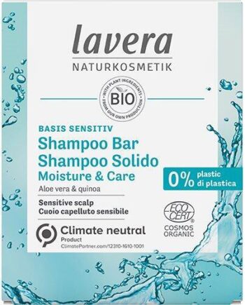 Lavera Shampoo Bar Moisture & Care Basis Sensitiv 50g - Lavera Shampoo  - 4021457655403