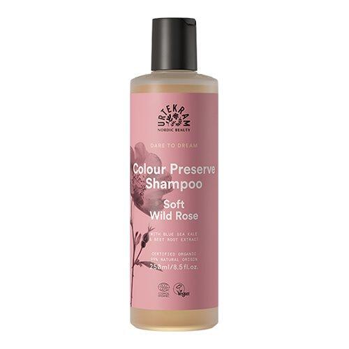 Urtekram Shampoo Soft Wild Rose Farvet Hår 250ml - Urtekram Shampoo - 5701058010281