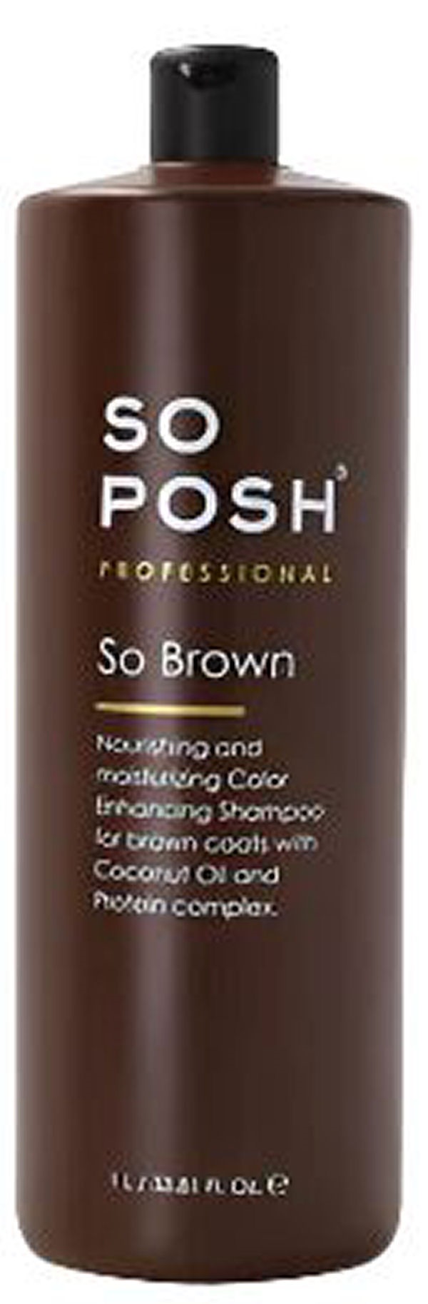 Posh Professional Brown Nourishing And Moisturizing Shampoo Til Dyr - Shampoo  - 4742022990094