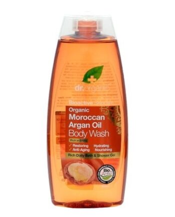 Organic Bath & Shower Argan 250ml - Dr. Organic Shampoo  - 5060176674646