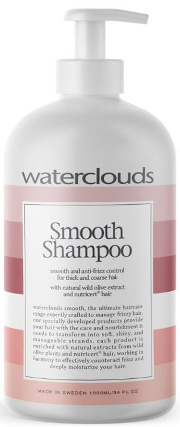 Waterclouds Smooth Shampoo With Natural Wild Olive Extract And Nutricert Hair - Shampoo  - 7350020924071