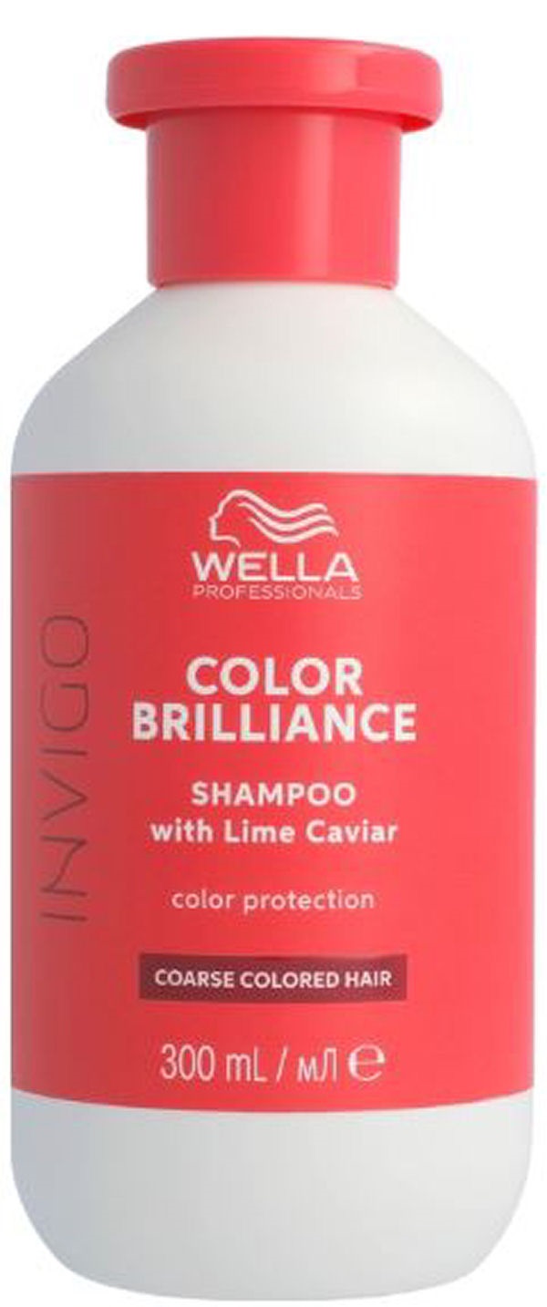 Wella Professionals Invigo Color Brilliance Shampoo With Lime Caviar 300ml - Shampoo  - 4064666339276