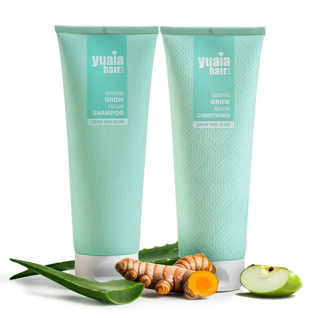 Yuaia Haircare Shampoo Balsam Grow And Glow 250 Sulfatfri - Yuaia Haircare Shampoo
