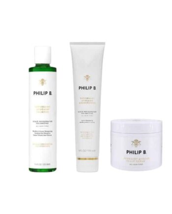 Philip Peppetmint Avocado Shampoo 220ml Conditioner 178ml Scalp Scrub 236ml - Iloveshampoo Shampoo