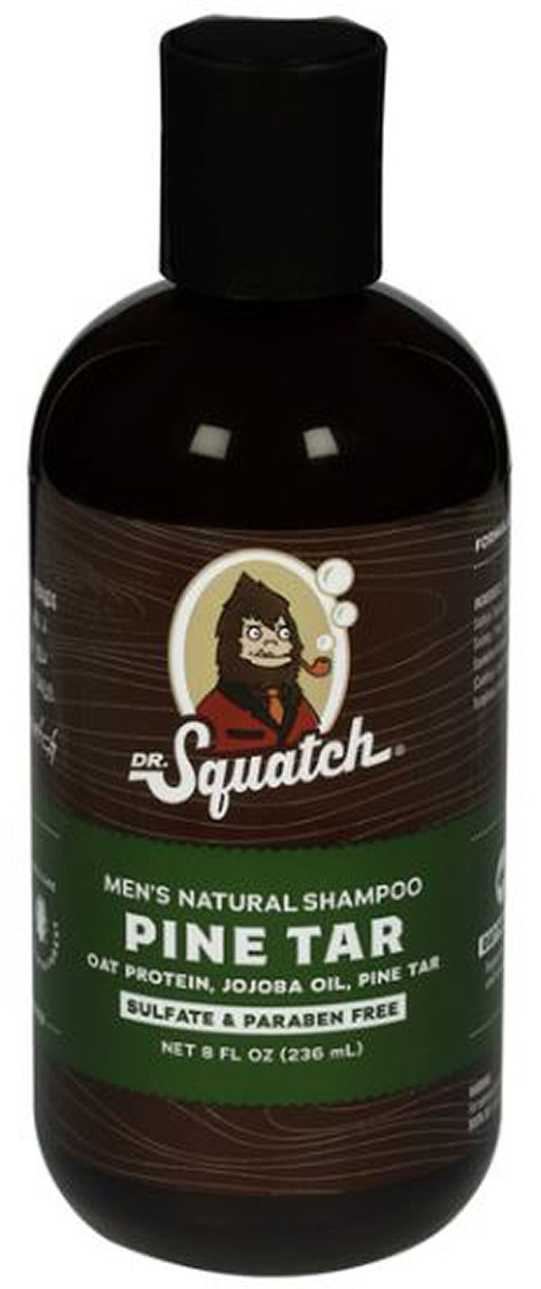 Squatch Men Natural Shampoo Pine Tar Oat Protein Pine Tar Calendula 236ml - Shampoo  - 810095590184