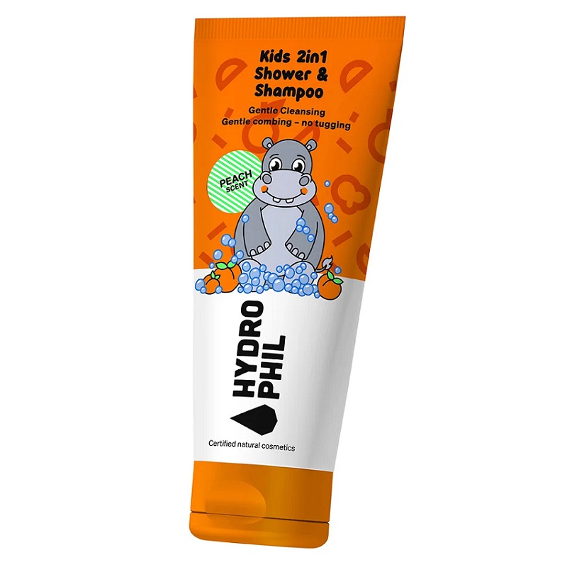 Hydrophil Kids 2in1 Shower & Shampoo Hippo - Hydrophil Shampoo - 4260397795033