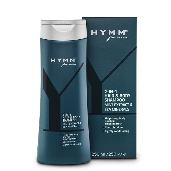 Amway Hymm For Men Hair & Body Shampoo Mint Extract & Sea Minerals 250ml Dato - Shampoo  - 8681594500859-OUTLET