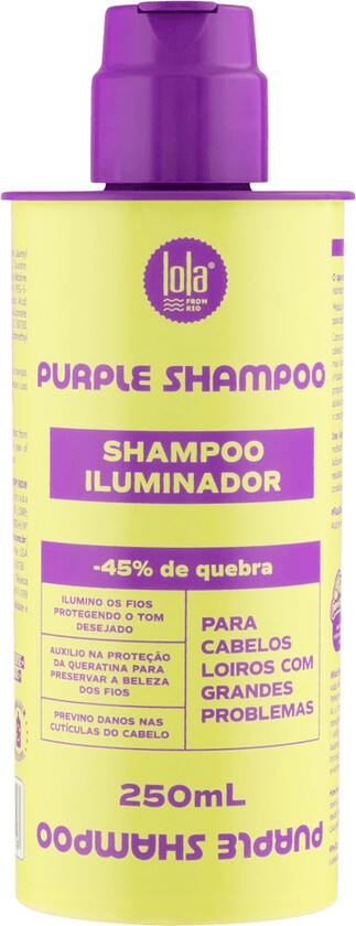 Lilla Lola From Rio Purple Shampoo Iluminador 250ml - Lola From Rio Shampoo - 7899572815258