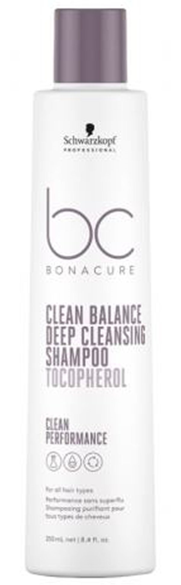 Schwarzkopf Professional Bonacure Clean Balance Deep Cleansing Shampoo Tocopherol 250ml - Shampoo  - 4045787726152